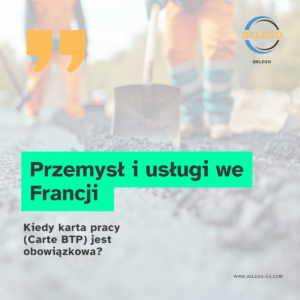 kiedy karta pracy (Carte BTP) jest obowiązkowa?