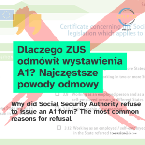 odmowa wystawienia a1